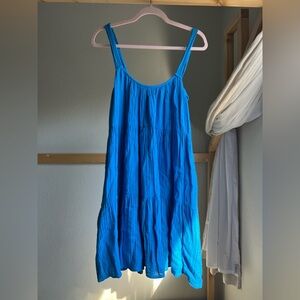 Xirena Pyper Aqua Cotton Gauze Mini Dress Size Medium